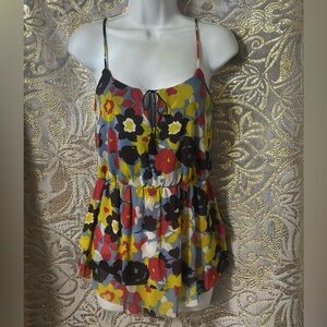 ☀️Weston XS Floral Cami Tank | Adjustable Straps | Made in USA ☀️